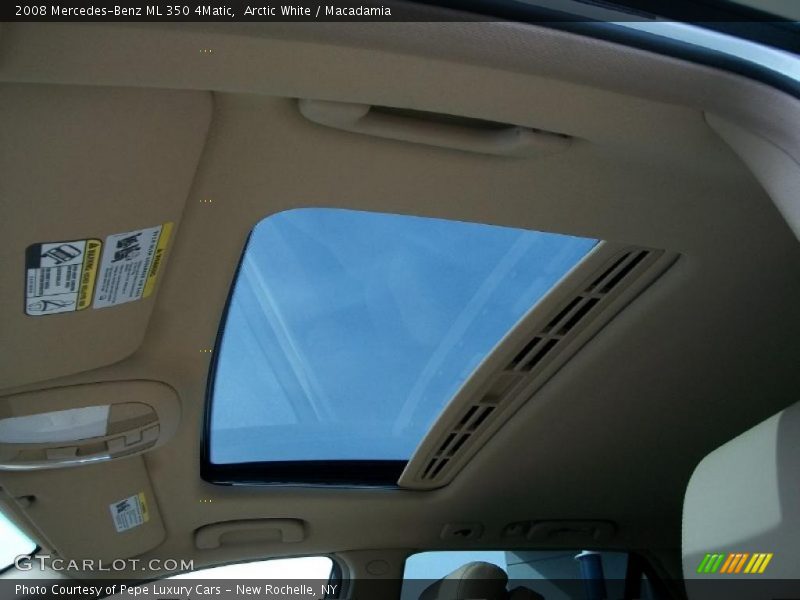 Arctic White / Macadamia 2008 Mercedes-Benz ML 350 4Matic