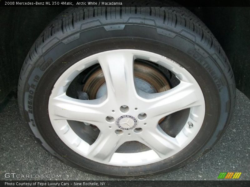 Arctic White / Macadamia 2008 Mercedes-Benz ML 350 4Matic