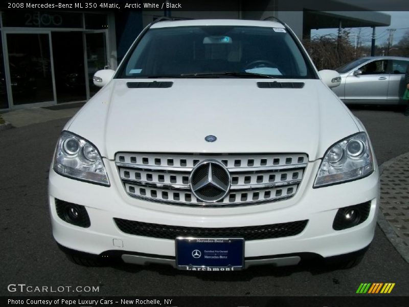 Arctic White / Black 2008 Mercedes-Benz ML 350 4Matic