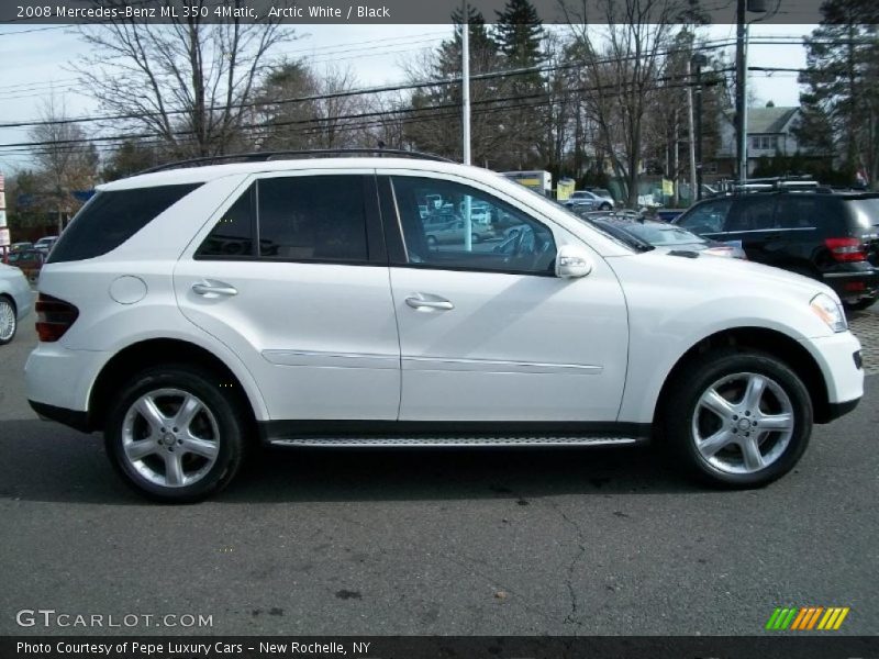 Arctic White / Black 2008 Mercedes-Benz ML 350 4Matic