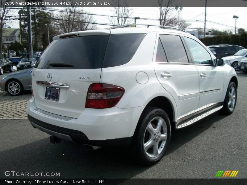 Arctic White / Black 2008 Mercedes-Benz ML 350 4Matic