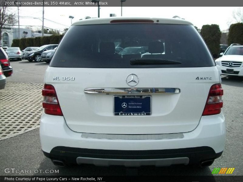 Arctic White / Black 2008 Mercedes-Benz ML 350 4Matic