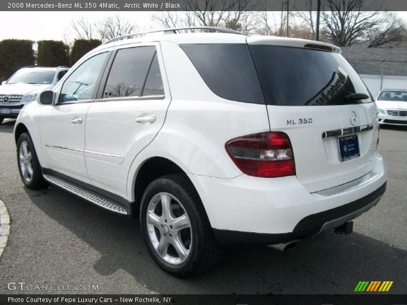 Arctic White / Black 2008 Mercedes-Benz ML 350 4Matic