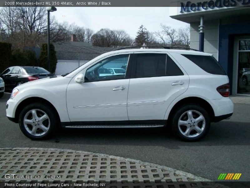 Arctic White / Black 2008 Mercedes-Benz ML 350 4Matic