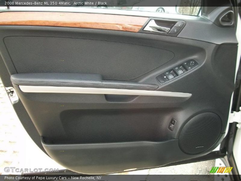 Arctic White / Black 2008 Mercedes-Benz ML 350 4Matic