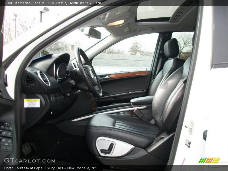 Arctic White / Black 2008 Mercedes-Benz ML 350 4Matic