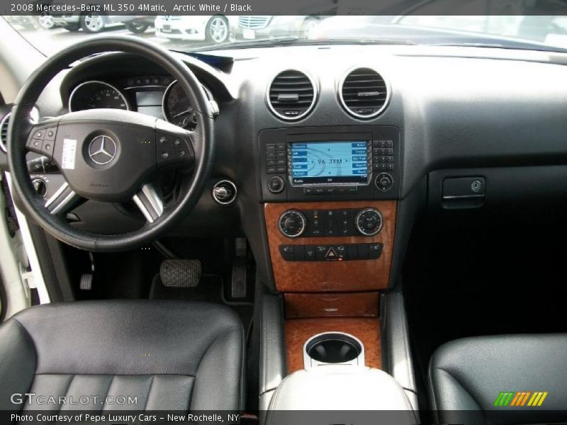 Arctic White / Black 2008 Mercedes-Benz ML 350 4Matic