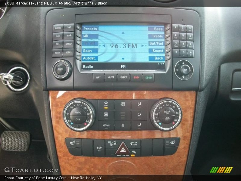 Arctic White / Black 2008 Mercedes-Benz ML 350 4Matic