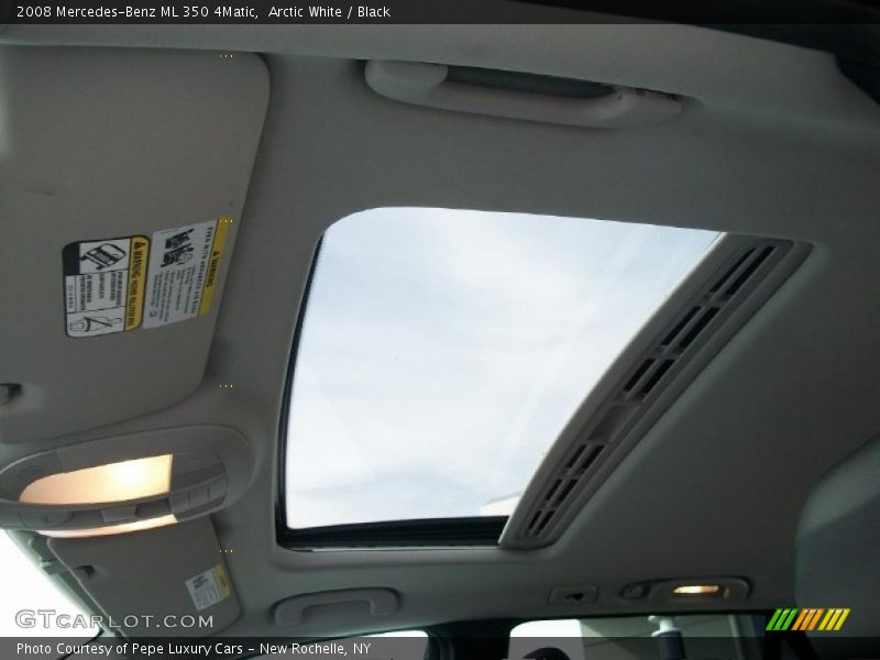 Arctic White / Black 2008 Mercedes-Benz ML 350 4Matic