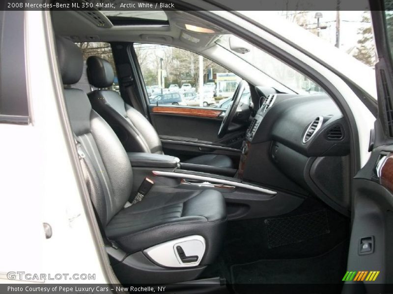 Arctic White / Black 2008 Mercedes-Benz ML 350 4Matic