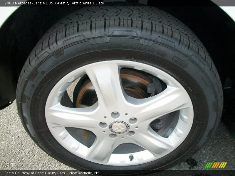 Arctic White / Black 2008 Mercedes-Benz ML 350 4Matic