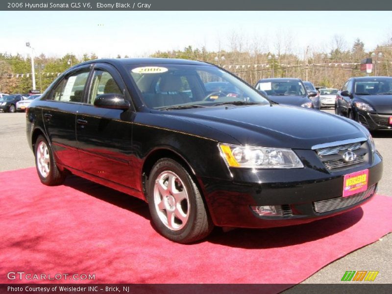 Ebony Black / Gray 2006 Hyundai Sonata GLS V6