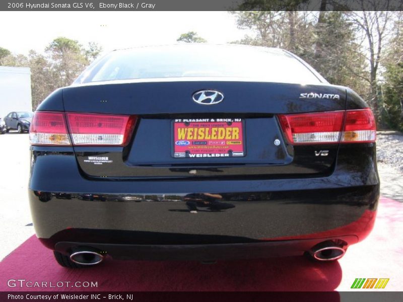 Ebony Black / Gray 2006 Hyundai Sonata GLS V6