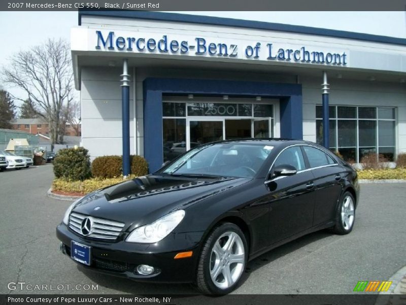 Black / Sunset Red 2007 Mercedes-Benz CLS 550