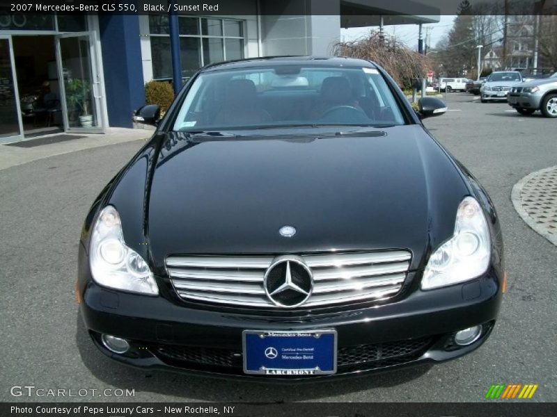 Black / Sunset Red 2007 Mercedes-Benz CLS 550