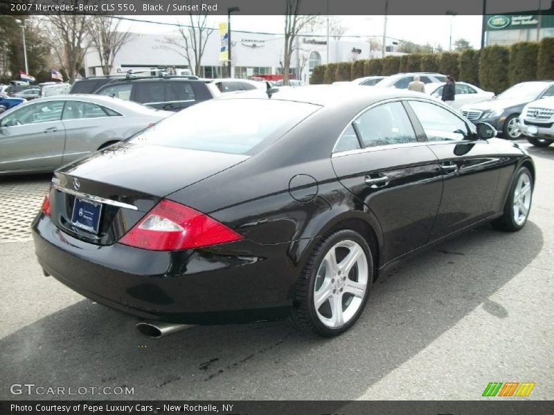 Black / Sunset Red 2007 Mercedes-Benz CLS 550