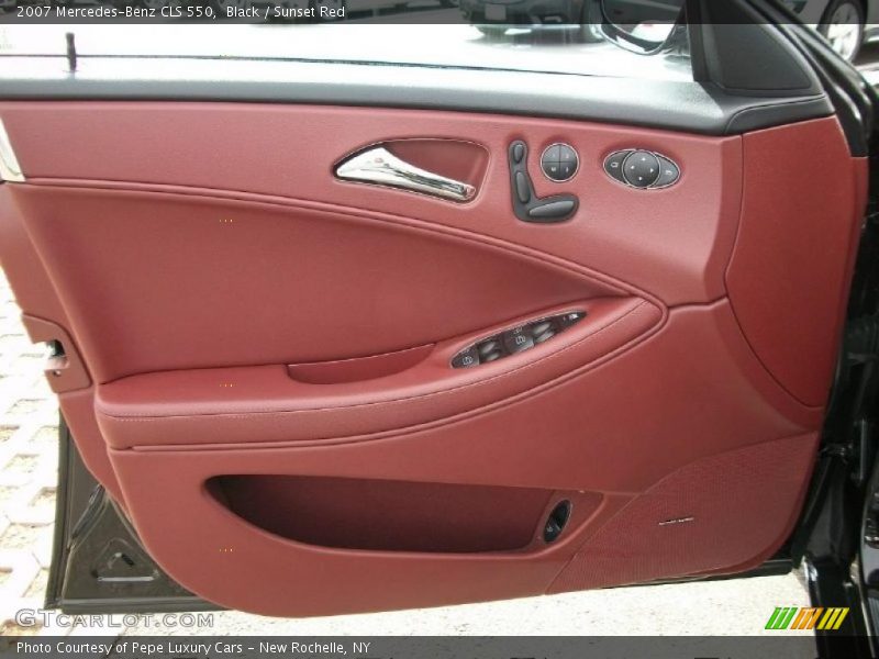 Black / Sunset Red 2007 Mercedes-Benz CLS 550