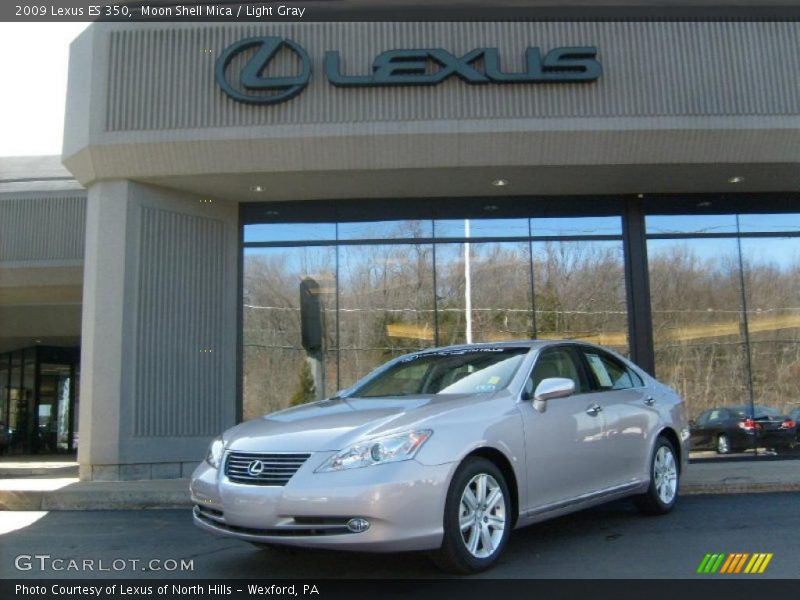 Moon Shell Mica / Light Gray 2009 Lexus ES 350