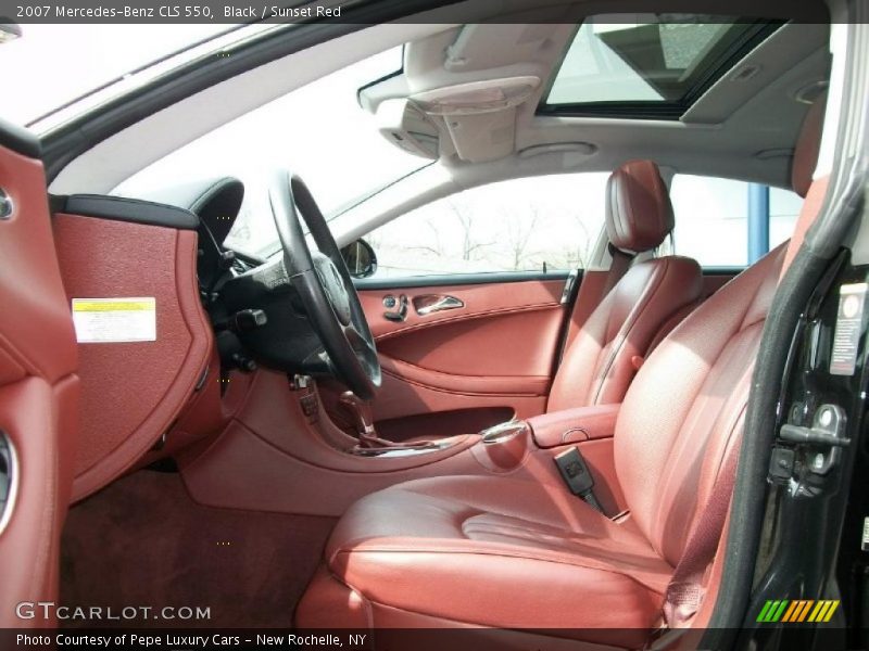 Black / Sunset Red 2007 Mercedes-Benz CLS 550