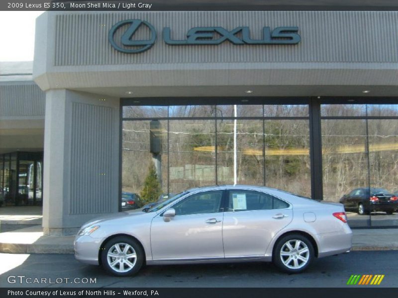 Moon Shell Mica / Light Gray 2009 Lexus ES 350