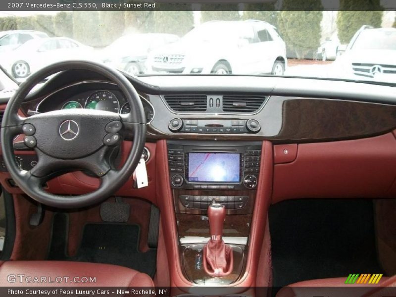 Black / Sunset Red 2007 Mercedes-Benz CLS 550