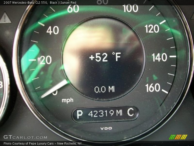 Black / Sunset Red 2007 Mercedes-Benz CLS 550