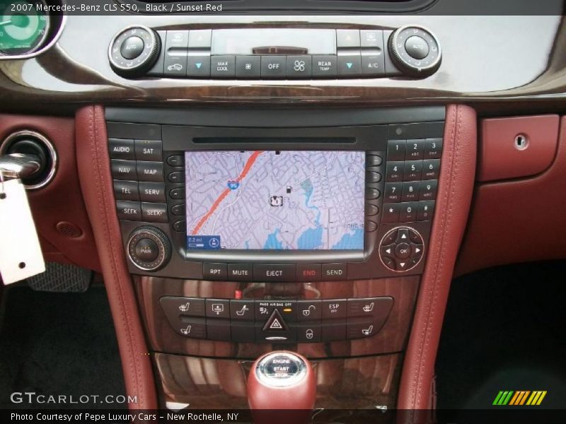 Black / Sunset Red 2007 Mercedes-Benz CLS 550