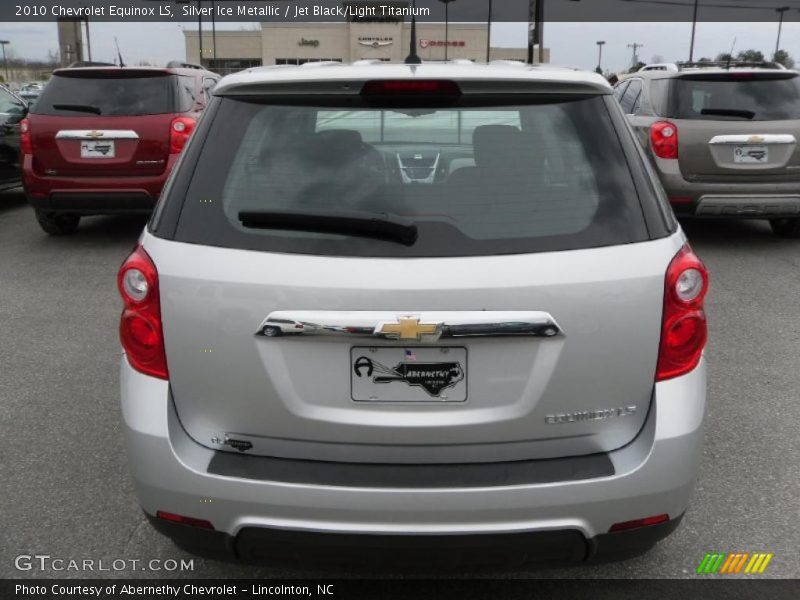Silver Ice Metallic / Jet Black/Light Titanium 2010 Chevrolet Equinox LS