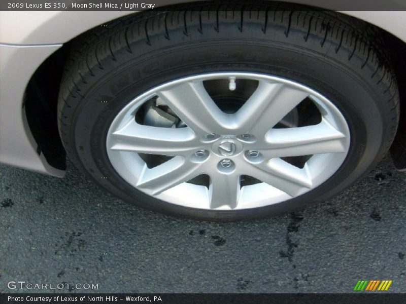 Moon Shell Mica / Light Gray 2009 Lexus ES 350