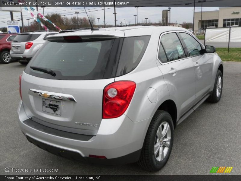 Silver Ice Metallic / Jet Black/Light Titanium 2010 Chevrolet Equinox LS