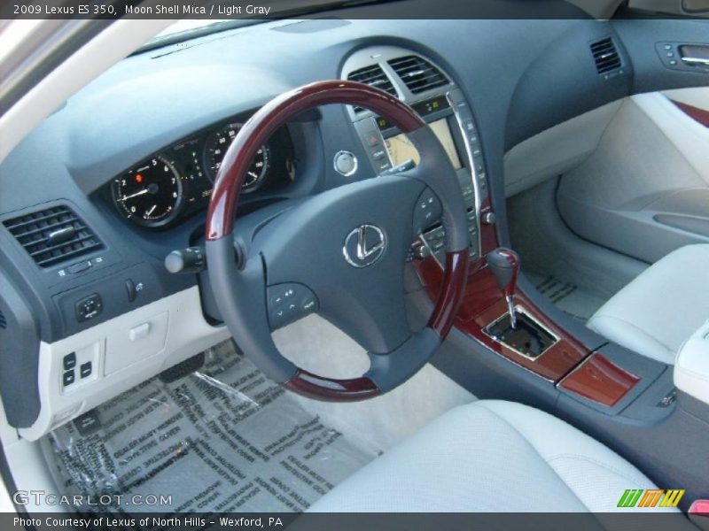 Moon Shell Mica / Light Gray 2009 Lexus ES 350