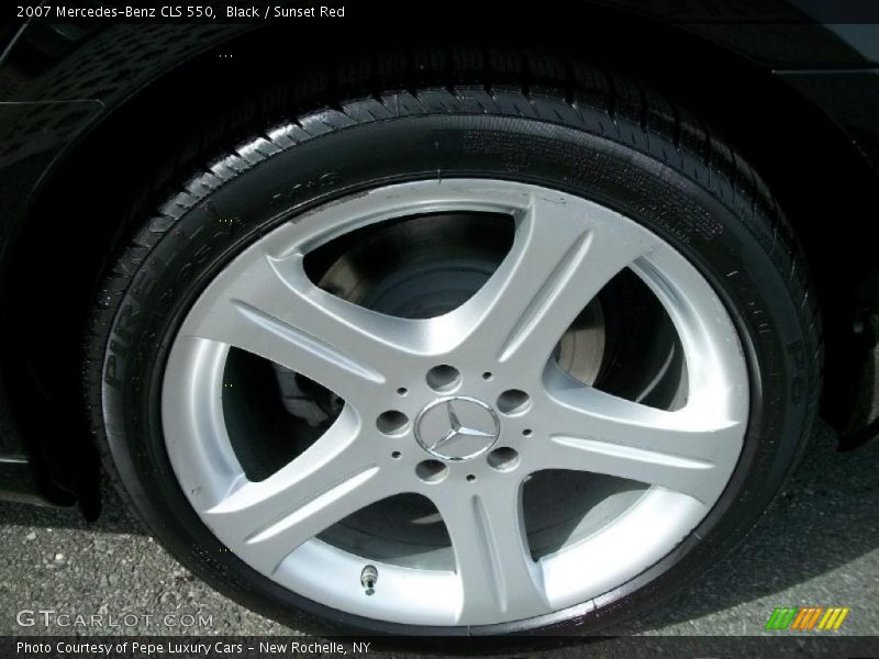 Black / Sunset Red 2007 Mercedes-Benz CLS 550