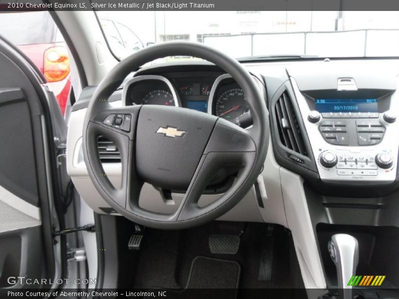 Silver Ice Metallic / Jet Black/Light Titanium 2010 Chevrolet Equinox LS