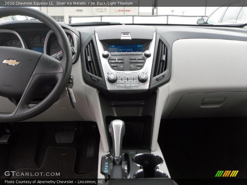 Silver Ice Metallic / Jet Black/Light Titanium 2010 Chevrolet Equinox LS