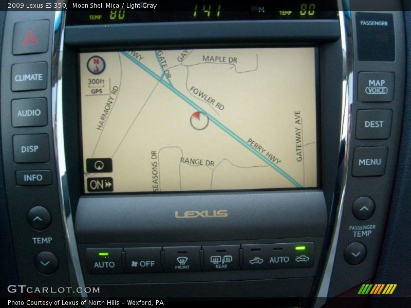 Moon Shell Mica / Light Gray 2009 Lexus ES 350