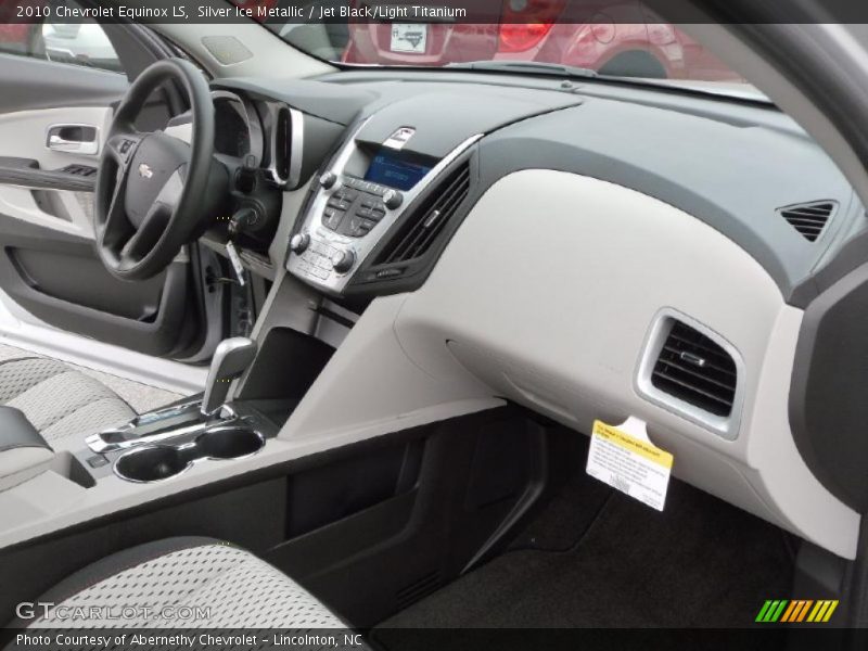 Silver Ice Metallic / Jet Black/Light Titanium 2010 Chevrolet Equinox LS