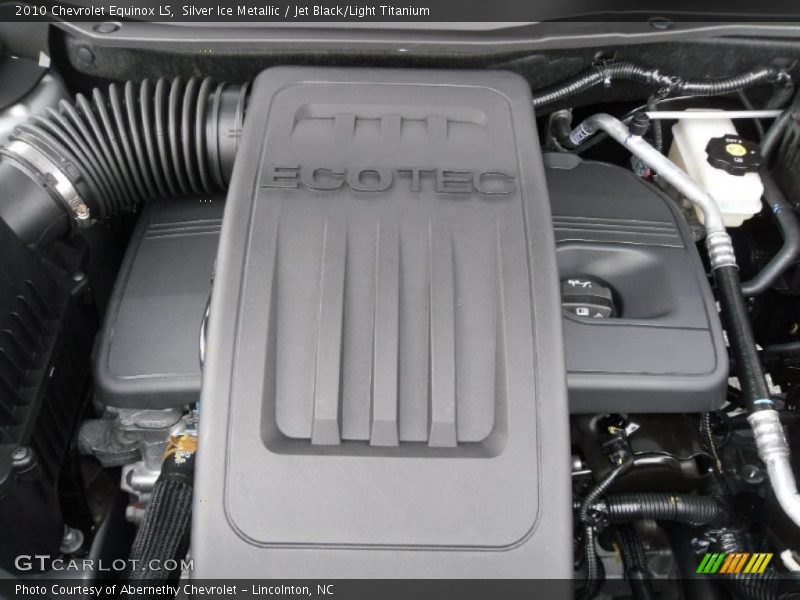 Silver Ice Metallic / Jet Black/Light Titanium 2010 Chevrolet Equinox LS