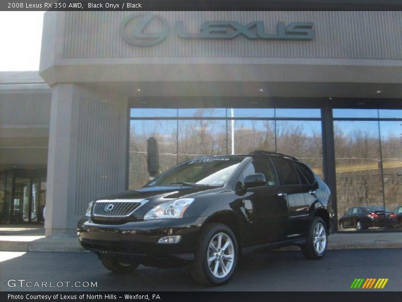 Black Onyx / Black 2008 Lexus RX 350 AWD