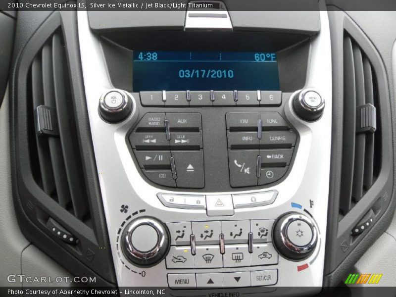 Silver Ice Metallic / Jet Black/Light Titanium 2010 Chevrolet Equinox LS