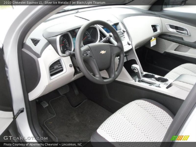 Silver Ice Metallic / Jet Black/Light Titanium 2010 Chevrolet Equinox LS