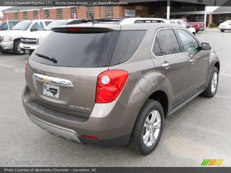 Mocha Steel Metallic / Jet Black/Brownstone 2010 Chevrolet Equinox LTZ