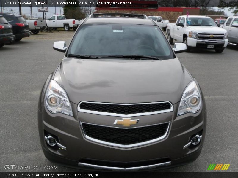 Mocha Steel Metallic / Jet Black/Brownstone 2010 Chevrolet Equinox LTZ