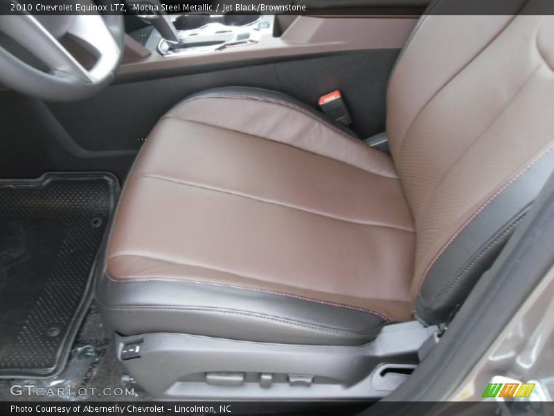 Mocha Steel Metallic / Jet Black/Brownstone 2010 Chevrolet Equinox LTZ