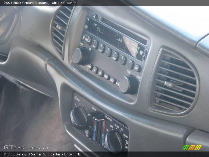 White / Graphite 2004 Buick Century Standard