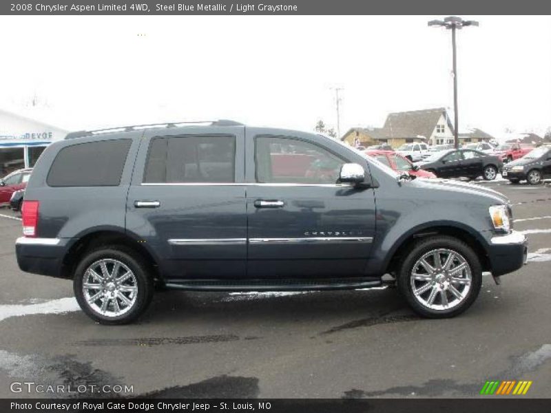 Steel Blue Metallic / Light Graystone 2008 Chrysler Aspen Limited 4WD
