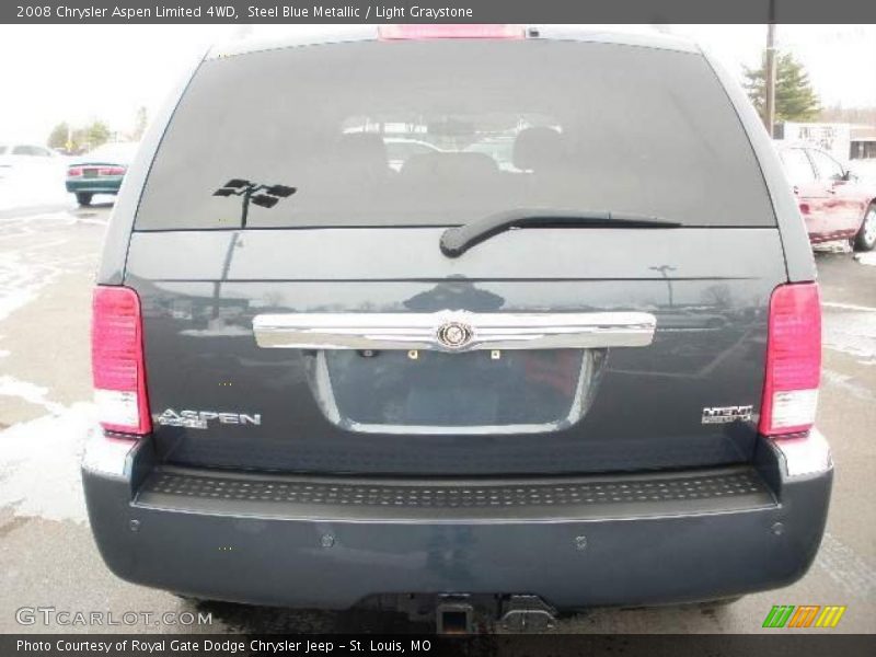 Steel Blue Metallic / Light Graystone 2008 Chrysler Aspen Limited 4WD