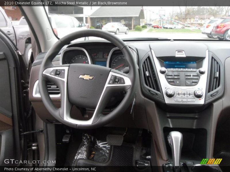 Mocha Steel Metallic / Jet Black/Brownstone 2010 Chevrolet Equinox LTZ