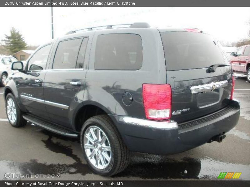 Steel Blue Metallic / Light Graystone 2008 Chrysler Aspen Limited 4WD
