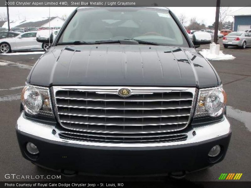 Steel Blue Metallic / Light Graystone 2008 Chrysler Aspen Limited 4WD