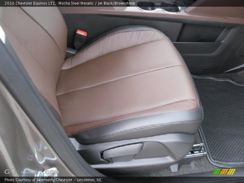 Mocha Steel Metallic / Jet Black/Brownstone 2010 Chevrolet Equinox LTZ